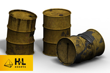 Radioactive barrel