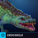Stylized Fantasy Crocodile