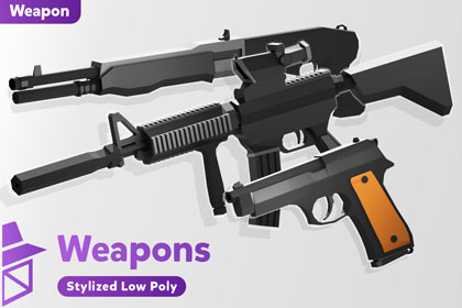 Low Poly Weapons Set