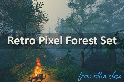 Retro Pixel Forest Set