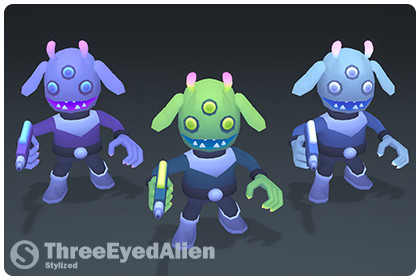 Stylized - ThreeEyedAlien