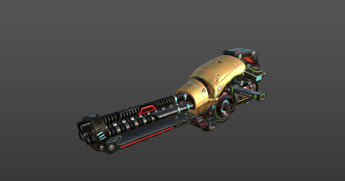 SCI-FI HEAVY CANNON | 3D Weapons | Unity Asset Store