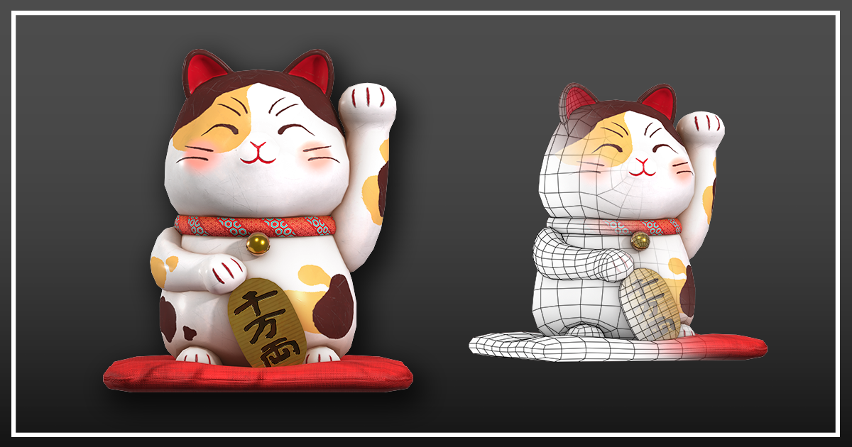 Lucky Cat 3D 소품 Unity Asset Store