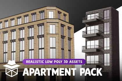 Realistic Low Poly Apartment Pack