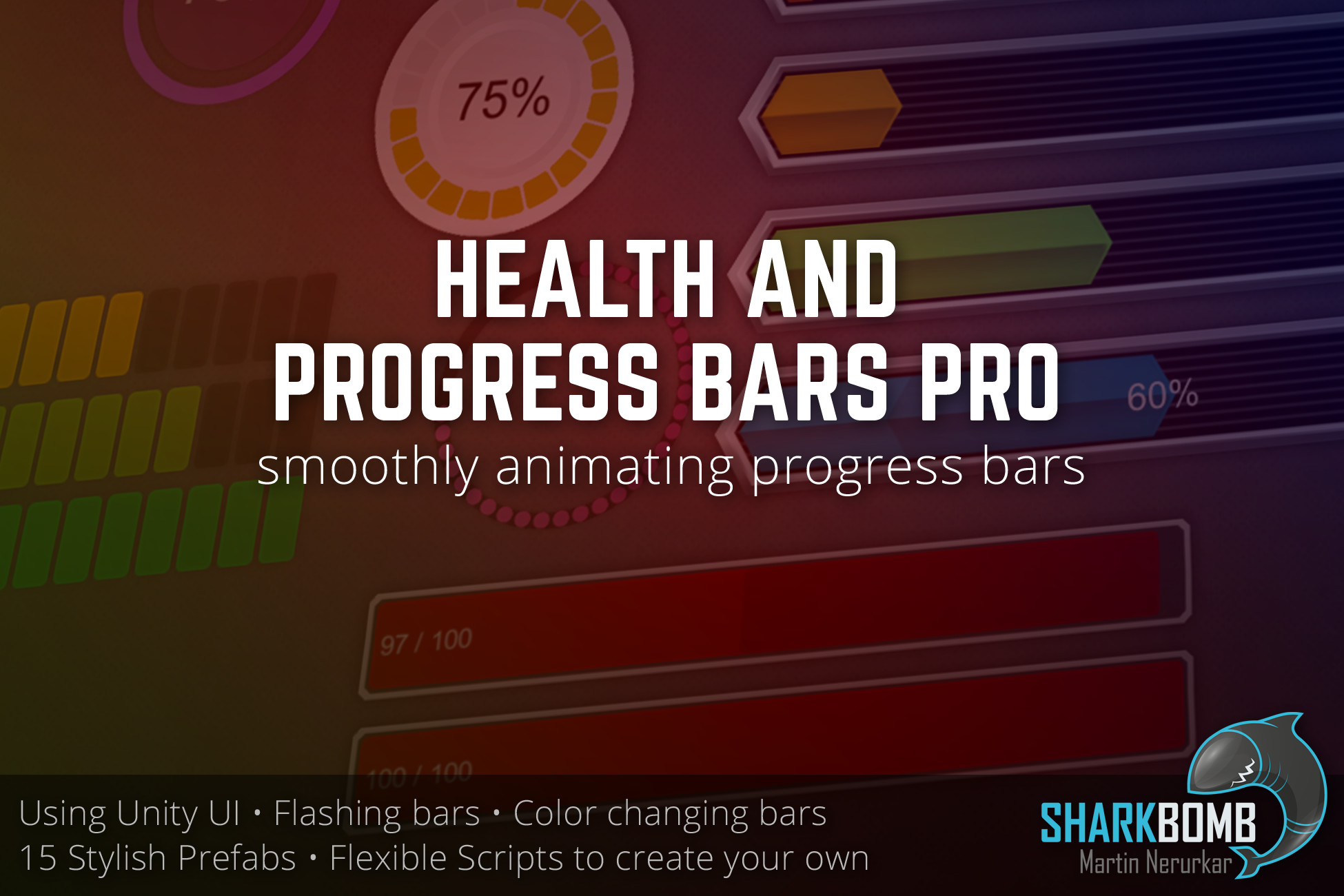 Health and Progress Bar Pro (Mana, Stamina, Energy...) | 2D GUI | Unity ...
