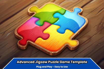 Advanced Jigsaw Puzzle Game Template - Complete System