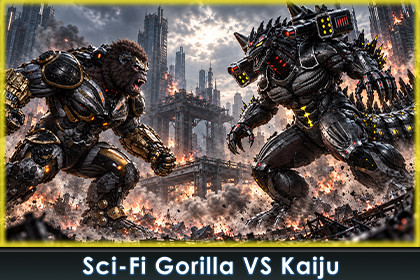 Sci-Fi Gorilla vs Kaiju - pack