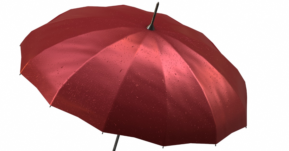 Red Raindrop Umbrella Props Unity Asset Store