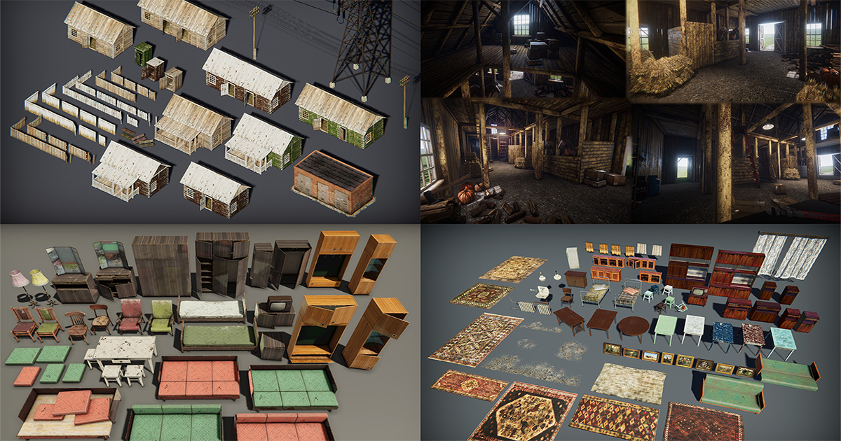 Environment Props - Bundle | 3D Urban | Unity Asset Store