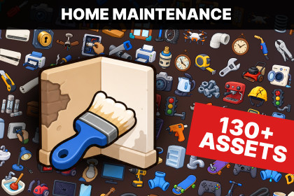 Home Repair Tools Appliances Plumbing Electrical Maintenance Icons Pack