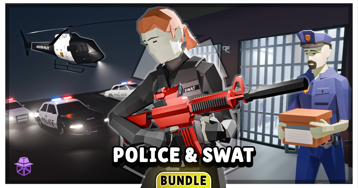 Ultimate Low Poly Police & SWAT Bundle | 3D Urban | Unity Asset Store