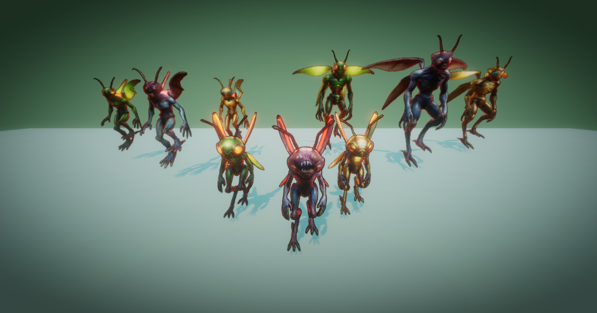Fantasy Monster Evolution Pack 07-08–09 – Game Ready Creatures ...