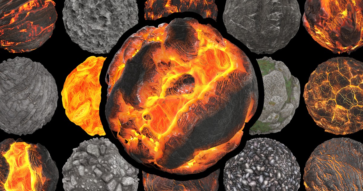 Realistic Lava Textures - RPG Environment | 2D Textures & Materials ...