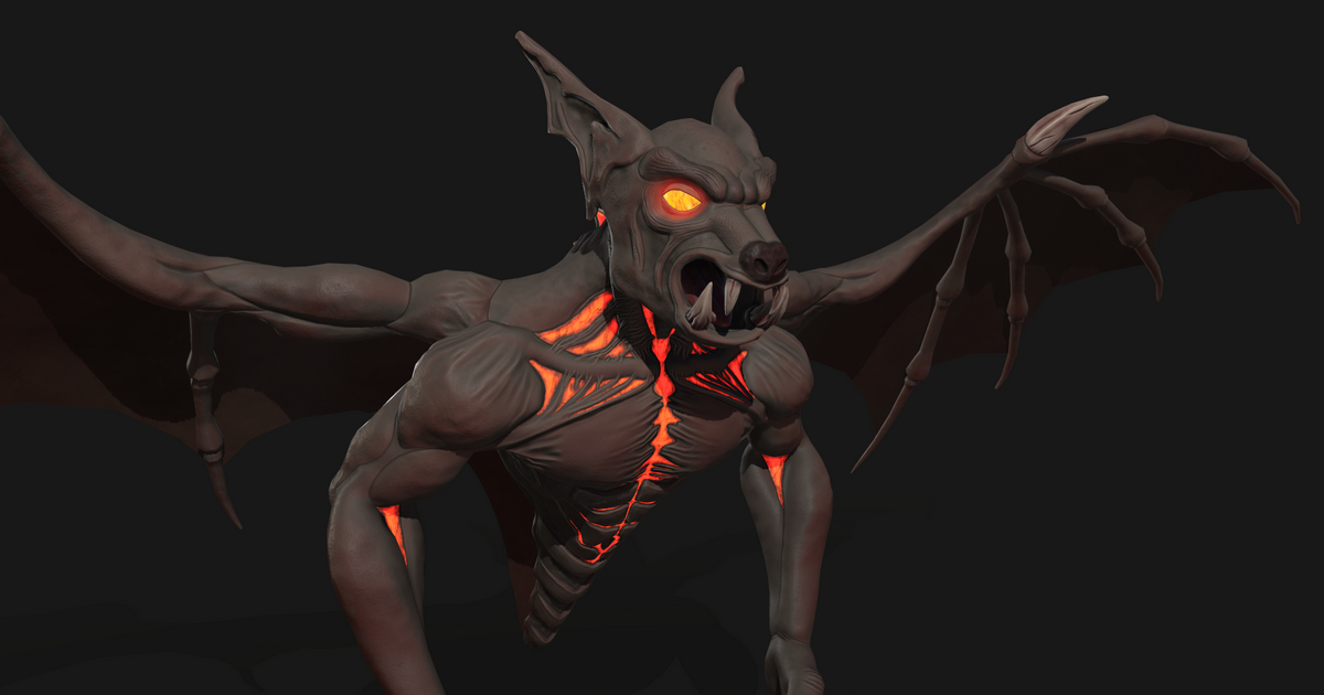 Hell Bat | 3D Characters | Unity Asset Store