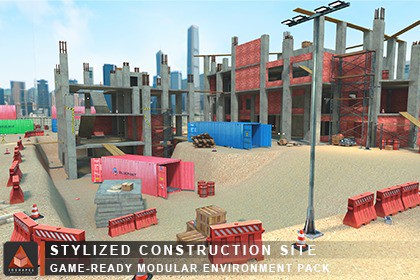 Stylized Construction Site – Game-Ready Modular Environment Pack