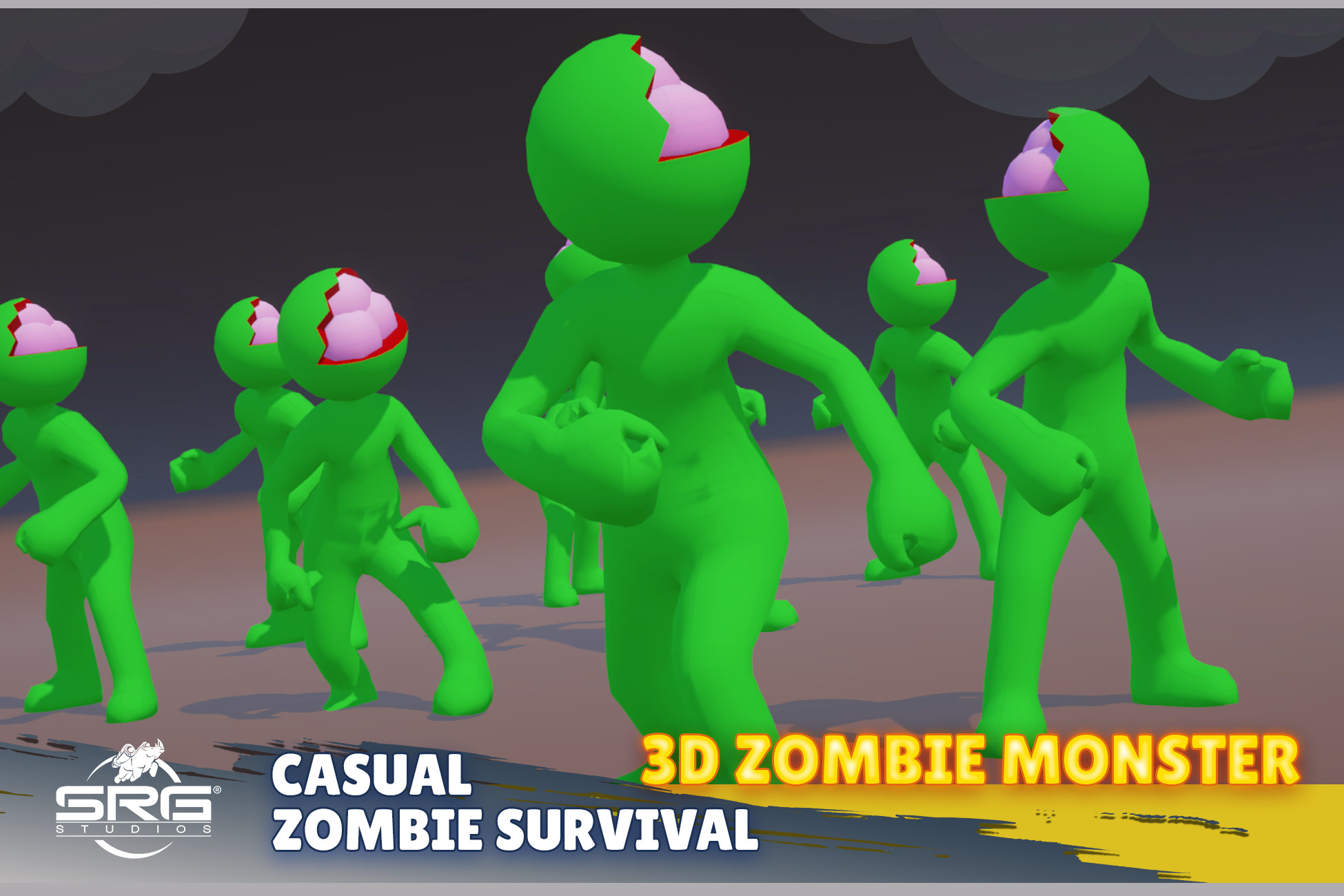 Casual Zombie Survival - 3D Zombie Monster | 3D Characters | Unity ...