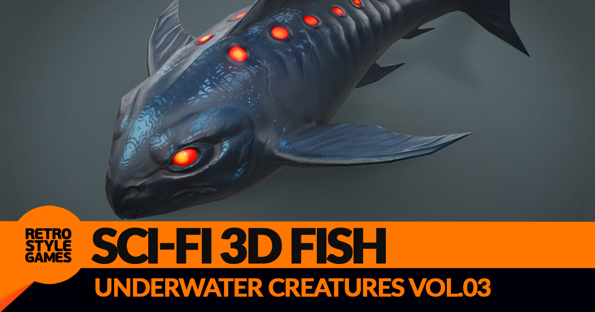 Sci-fi 3D Stylized Fish | Characters | Unity Asset Store