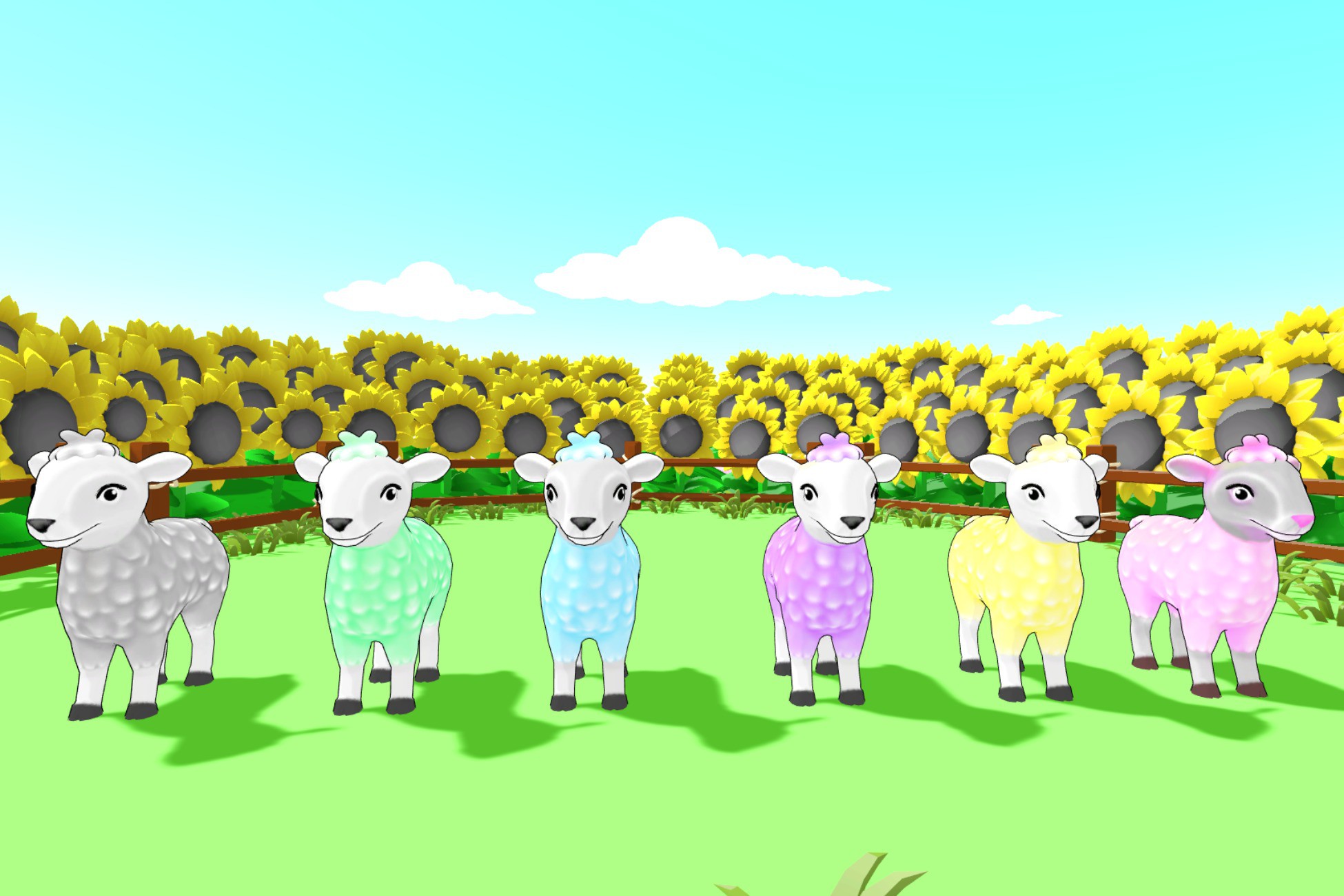 3D cartoon sheep animation 3D 动物 Unity Asset Store