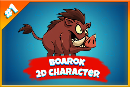 Boarok 2D Animated Character