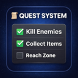 Simple Quest System (Objectives, Progress, Events)