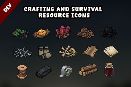 Crafting & Survival Resource Icons