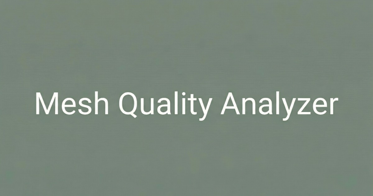 Mesh Quality Analyzer | Modeling | Unity Asset Store