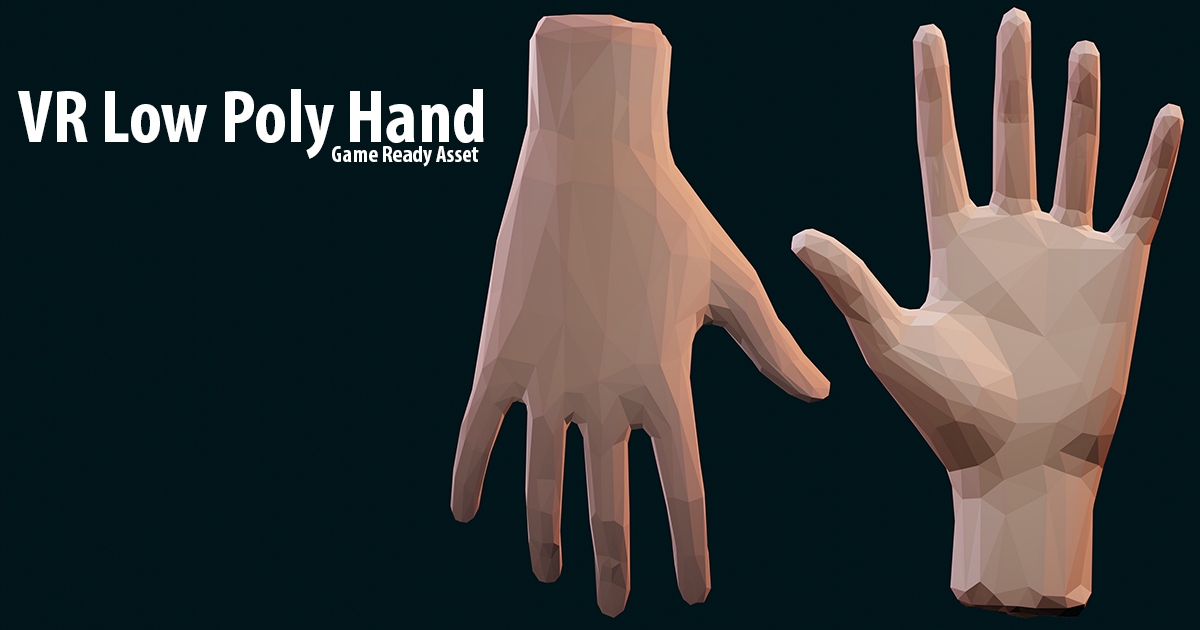VR Low Poly Hand (Left & Right) | 3D Humanoids | Unity Asset Store