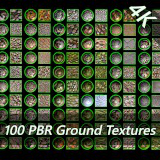 4K PBR Materials: 100 ground materials URP