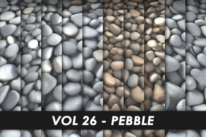 Realistic Textures - Vol 26 - Pebble