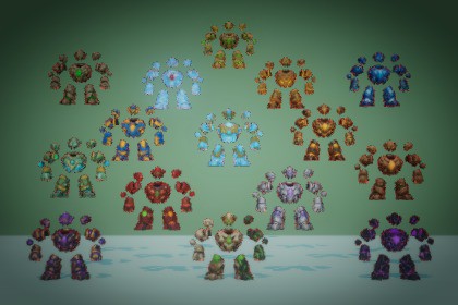 Voidcore Colossus - Stylized Fantasy Monster (Rig + Anim) – PixeliusVita