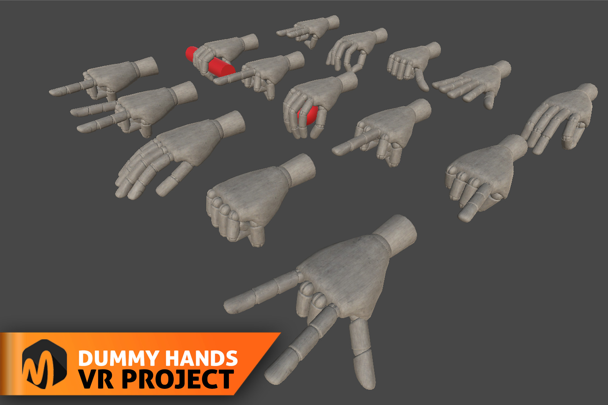 Dummy hands - VR project | 3D Characters | Unity Asset Store