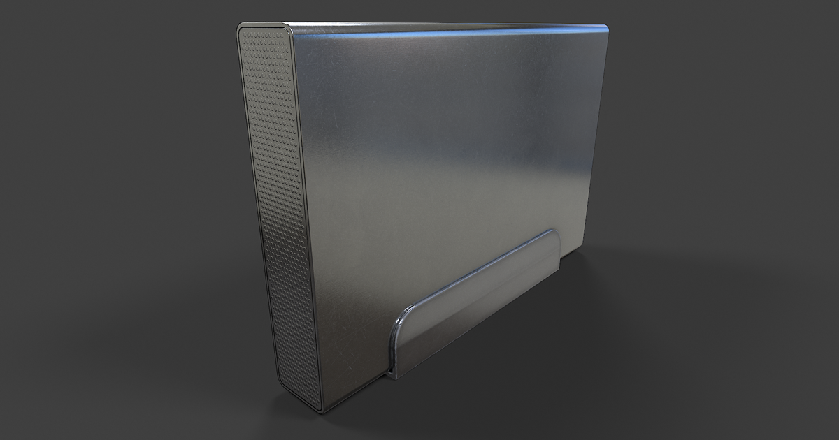 Unity Hard Drive External Hard Drive Large V02 | 3D Electronics | Unity Asset Store
