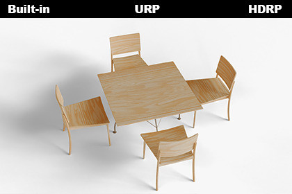 Realistic Light Wood Dining Set 3d Model