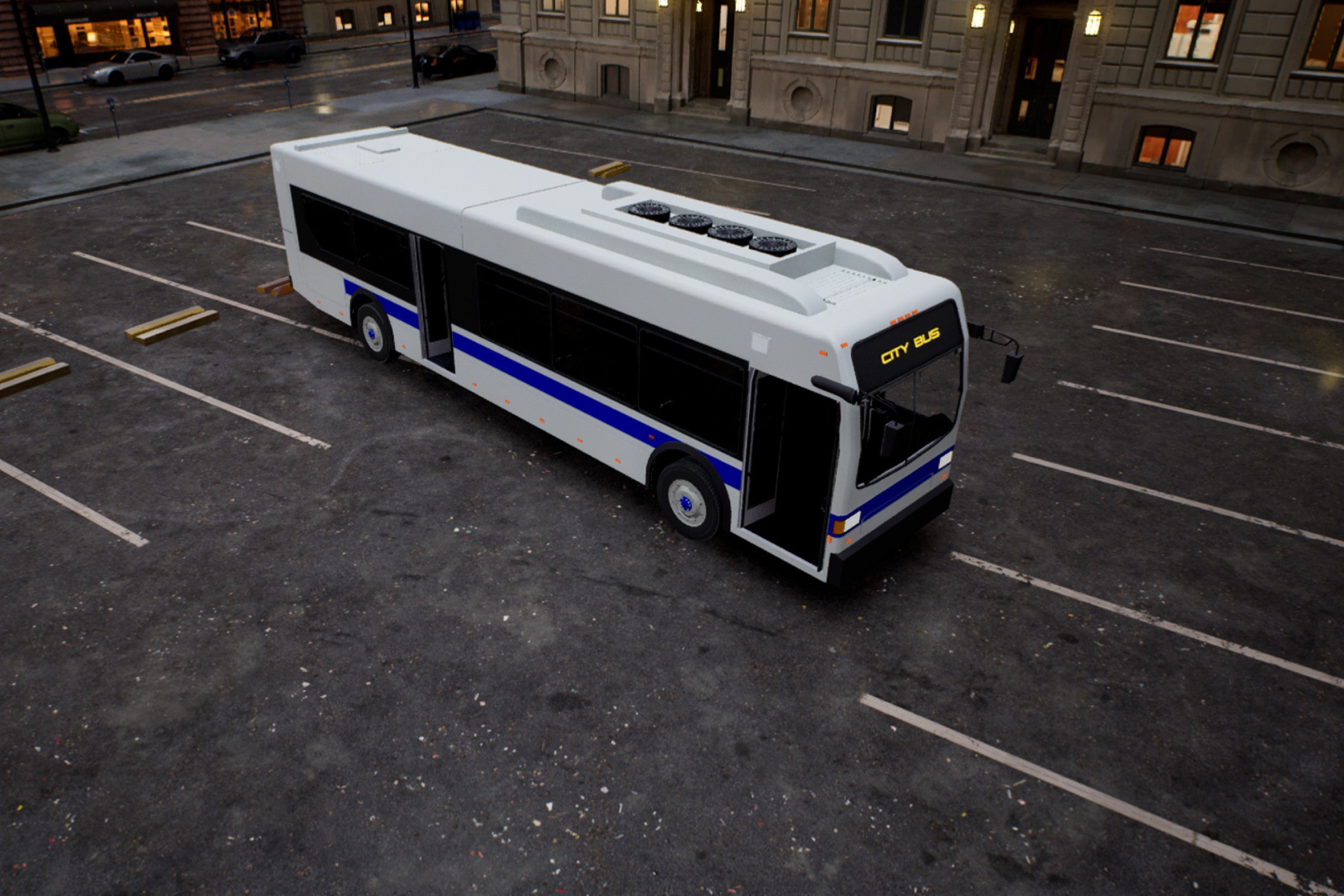 City Bus with interior PBR | 3D Land | Unity Asset Store
