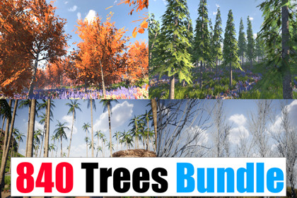 840 Tree Models (Mobile URP)
