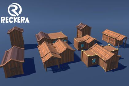 Low Poly Village Kit 01