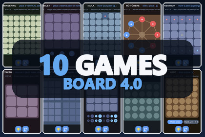 Mini Game Templates Board 4.0 - 10 Board Starters for Unity