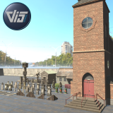 Old Graveyard Enviroment Props HQ