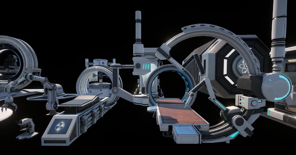 Unity Future Props Futuristic Laboratory Props Pack – Sci-Fi Research Set | 3D Props ...