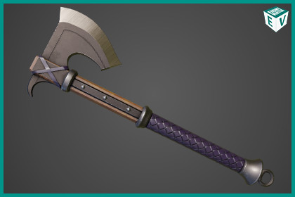Battle Axe 14 Violet URP HDRP Textures