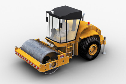 Road Roller lowpoly