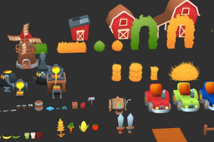 Stylized Cozy Farm Asset Pack