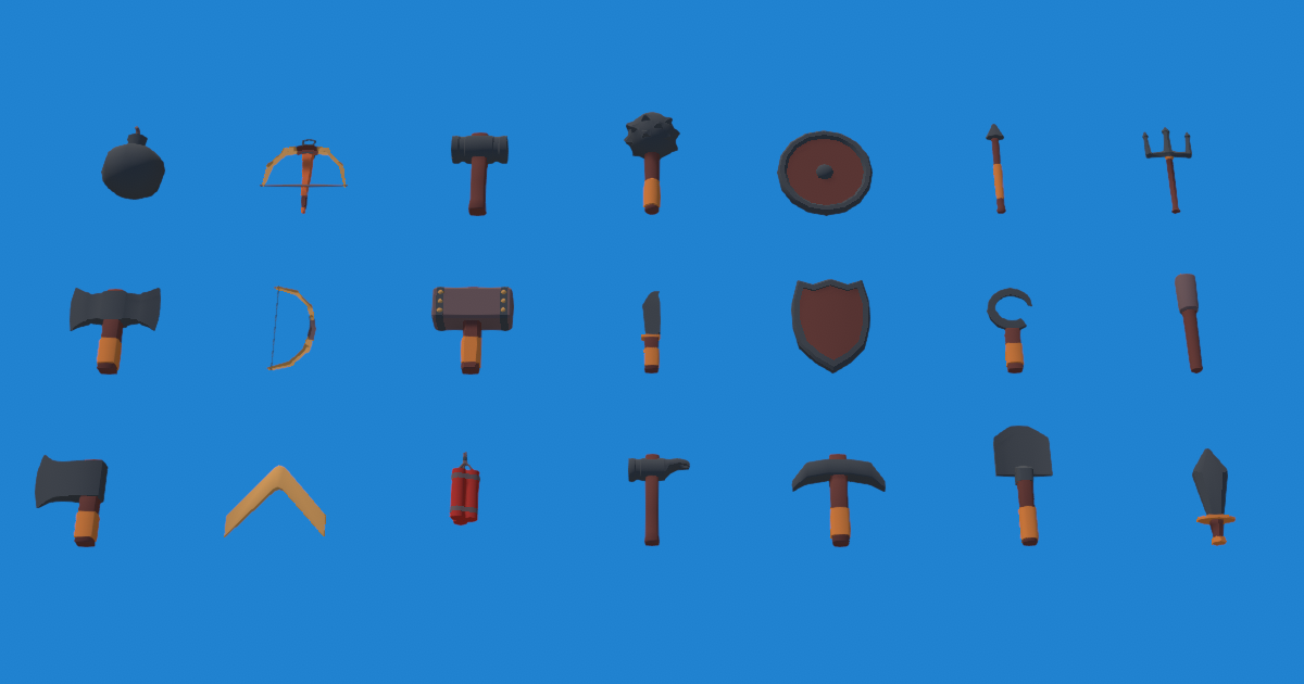 How Poly Weapons Low Poly Weapons Assets | 3D Weapons | Unity Asset Store