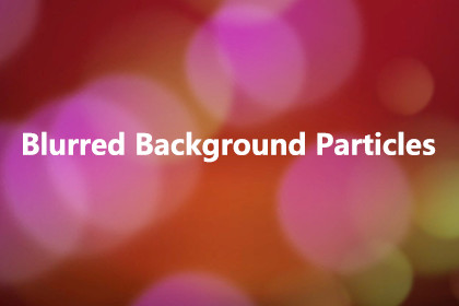 Blurred Background Particles By maything