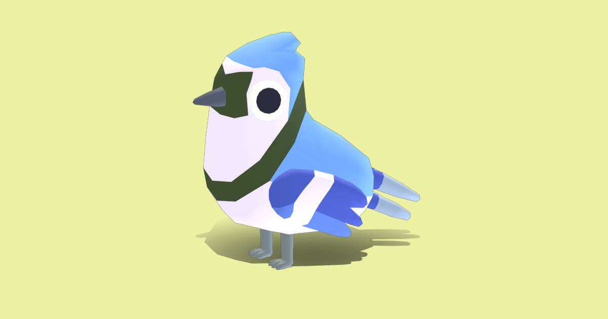 Unity Inspiration Blue Blue Jay - Quirky Series | 캐릭터 | Unity Asset Store