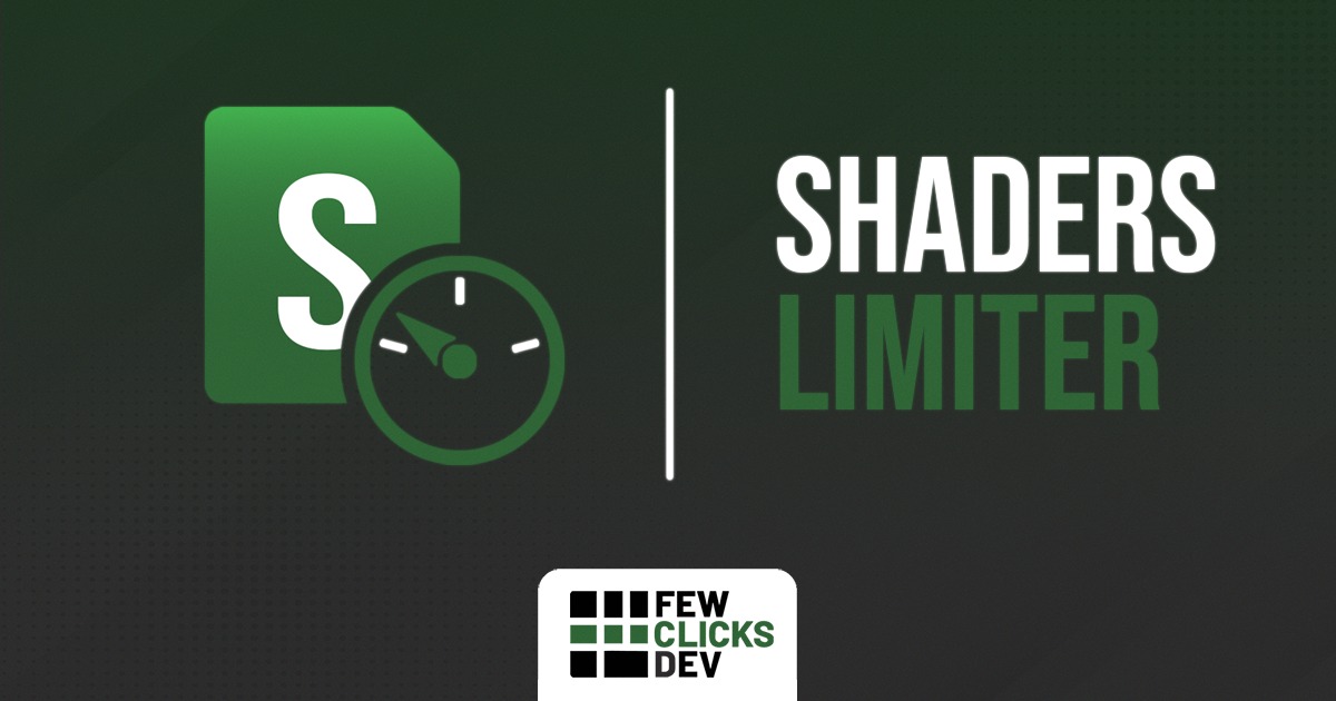 Shaders Limiter | Utilities Tools | Unity Asset Store