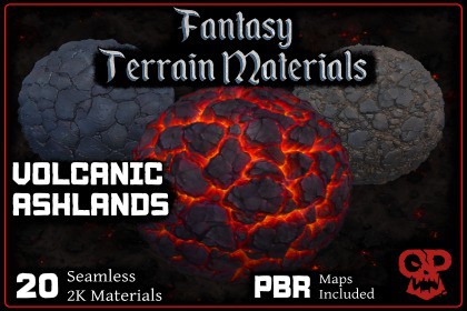 Fantasy Terrain Materials | Volcanic Ashlands