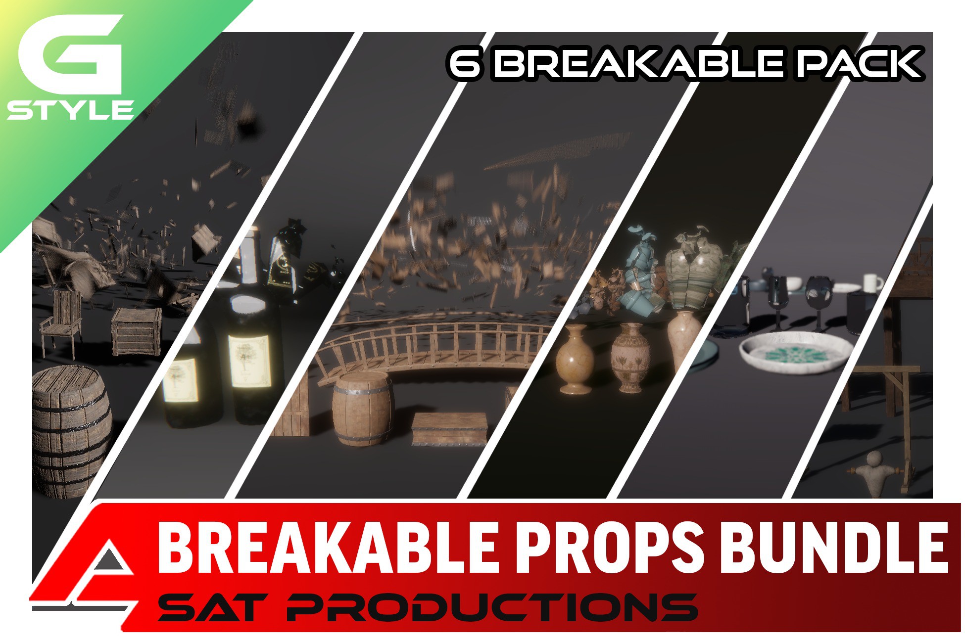 Unity Future Props Breakable Props Bundle | 3D Props | Unity Asset Store