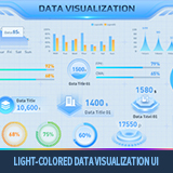 Light-colored Graph And Chart UI Pack