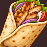 Turkish Cuisine Kebab Doner Street Food Restaurant Icons Pack
